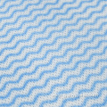 Blue wave nonwoven printed fabric as kitchen rag